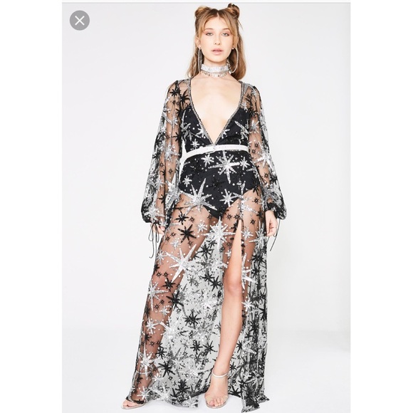 for love and lemons stardust maxi dress